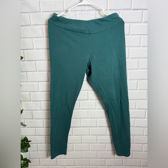Time and Tru Deep Teal cotton Leggings/size L - Picture 1 of 5